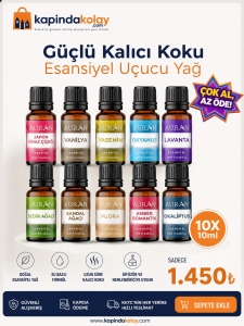 Favori 10'lu Set Esansiyel Uçucu Yağ Buhurdanlık Yağı Hava Nemlendirici Aroma Difüzörü Kokusu Esans